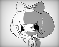 angry artist:kate black_and_white glaring kate_(namefag) lightning mad meta:general_fanart mymy pissed shadow white_skin // 1245x1000 // 246KB