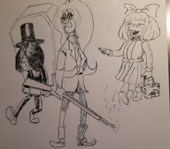 coco fan_art margerald maya meta:general_fanart mymy sketch trio // 1500x1322 // 2.6MB