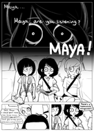 artist:lidlyarts black_and_white maya text text_bubble white_background young_coco young_Maya young_mymy // 2480x3508 // 2.2MB