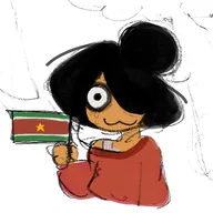 :3 artist:gwatard flag flag:suriname holding_flag holding_object maya meta:general_fanart sweat undershirt whife_beater // 2048x2048 // 220KB