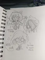 bow coco english_text hoodie maya meme meta:general_fanart mymy pencil_(medium) spanish_text text thought_bubble tie unknown_artist // 3000x4000 // 475KB