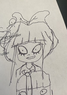 looking_at_viewer meta:general_fanart mymy niggerwiggle photo sketch // 228x320 // 109KB