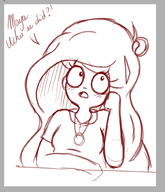 artist:gussywussy blush coco english_text meta:general_fanart necklace question_mark tagme text // 679x792 // 185KB