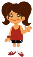 artist:john_smith maya meta:general_fanart peace_sign smiling young // 790x1365 // 58KB