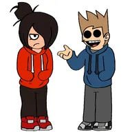 brown_hair crossover eddsworld hoodie maya meta:general_fanart tom tom_(eddsworld) unknown_artist white_void // 2048x2048 // 142KB