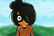 :W artist:maud-fal green looking_at_viewer maya meta:general_fanart sky // 768x512 // 358KB
