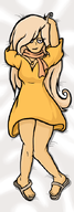 artist:nlsenpai big_breasts biting_lip blond_haar bodypillow boobs breasts brown_eyes cleavage coco dakimakura dress flip_flop implied_lewd lip_bite meta:general_fanart necklace smiling thights // 239x683 // 133KB