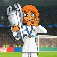 artist:mineartzzz blue_eyes coke-cola dutch_text english_text football freckles medal meta:general_fanart mymy orange_hair pants ribbon soccer stadium text trophy // 1200x1200 // 178KB