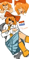 drawing dutch_flag flag hagelslag looking_at_viewer meta:general_fanart mymy niggerwiggle prinsenvlag // 2000x4000 // 1.9MB