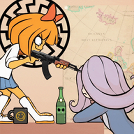 ak-47 chudwheel gif gun mymy smile sonnenrad sunwheel vera // 710x710 // 2.7MB