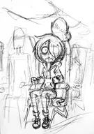 airplane airplane_seat artist:rodscorpion chair hoodie inside_airplane inside_areoplane inside_plane maya meta:general_fanart nervous pencil_(medium) scared shoe // 2054x2915 // 1.5MB