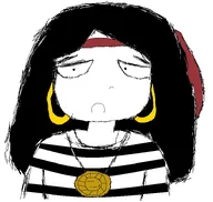 artist:ivtrash09 bandana kiki looking_away meta:general_fanart tagme white_background white_void // 754x715 // 103KB