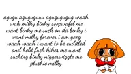 binky bow english_text law niggerwiggle orange_hair text variant:agugu // 1243x699 // 67KB