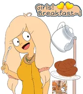 artist:vtcric blonde_hair bread coco crumbs cup freckles meta:general_fanart mymy necklace plate spoon stroopwafel tea_cup teapot // 1646x1871 // 135KB