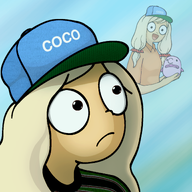 album_cover artist:entiral blobfish cap coco frown looking_at_viewer meta:rijkskunst sad tyler_the_creator wolf_(tyler_the_creator) wolf_haley // 1200x1200 // 1.4MB