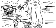artist:oekakigod coco meta:rijkskunst no_color oekaki sisa smiling // 500x250 // 32KB