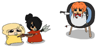 agugu_abuse artist:littlebiggity binky blades coco crossbow crying maya meta:rijkskunst mymy niggerwiggle subvariant:mayagugu variant:agugu weapon // 1171x578 // 107KB