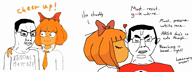 ai ASMR billions_must_die bow chud copypasta crying english_text glasses heart kissing mymy orange_hair tear tears text tie tistic589 variant:chudjak video // 640x240, 63.8s // 1.2MB