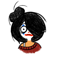 artist:john_smith black_hair clown_makeup maya meta:general_fanart projectroy sleeveless_undershirt undershirt wifebeater // 512x512 // 133KB