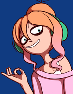 artist:botrigbur drawing looking_at_viewer meta:general_fanart ok_sign smiling yfke // 790x1020 // 269KB