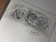 bow car coco inside_car maya meta:general_fanart mymy pencil_(medium) sit_belt unknown_artist // 3088x2316 // 531KB