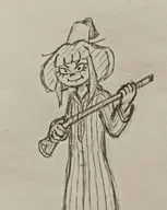 fez gun looking_at_viewer meta:general_fanart mymy sketch smiling unknown_artist // 1080x1354 // 199KB