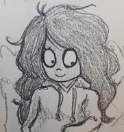 hair_down looking_away looking_down maya meta:general_fanart sketch sweater // 1041x1105 // 372KB