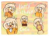 Artist:mraleyont birthday birthday_cake coco happy_birthday meta:duplicate tagme // 640x480 // 128KB