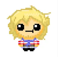 axel beard binding_of_isaac blonde_hair facial_hair meta:rijkskunst scarf striped_shirt stubble // 1531x1525 // 188KB