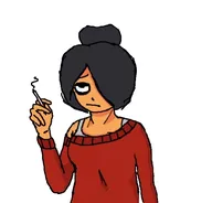 artist:nitrous.huffer maya meta:general_fanart smoking white_void // 530x508 // 32KB