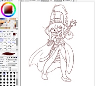 artist:gussywussy color_wheel english_text freckles hand_raised hat meta:general_fanart mouth_open mymy no_text sword text // 1011x915 // 271KB