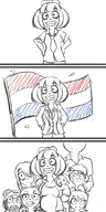 aged_up anon binky dutch_flag kid meta:general_fanart milktag_(minor) mymy smiling stroopwafel suit unknown_artist // 450x900 // 254KB