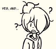 annoyed confused dialogue drawing looking_at_a_viewer maya meta:general_fanart question_mark sketch // 1070x940 // 165KB