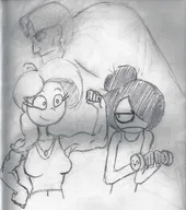 artist:bob coco flexing frowning maya meta:rijkskunst muscular self_insert smiling weak // 4738x5352 // 11MB