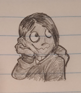 drawing looking_up maya meta:general_fanart sketch smiling sweater // 1023x1182 // 650KB