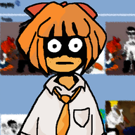 angry bow bowtie cartoon clothes female glasses hair milktag_(proper) mymy necktie ongezellig orange_hair reaction soyjak variant:chudjak // 500x500 // 79KB