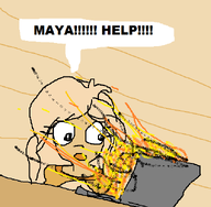 coco computer fire maya meta:general_fanart milktag_(minor) // 642x629 // 45KB