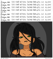 1945 black_hair chat cry crying english_text green_eyes Laya_(lidlyarts) maya meta:rijkskunst stream streaming tanktop text undershirt unknown_artist wifebeater zaryan // 1570x1741 // 705KB