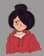 : blush blushing grey_background looking_away maya meta:general_fanart unknown_artist // 695x877 // 282KB