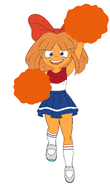 blue_eyes cheerleader long_socks meta:general_fanart mymy no_freckles open_mouth orange_hair pompoms shoe shoes skirt unknown_artist white_void // 3000x5222 // 8.4MB