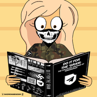 artist:daemonsiegeism atomwaffen atomwaffen_division aue book camouflage coco flecktarn reading skull_mask swastika telegram terrorgram terrorgram_collective // 4096x4096 // 1.4MB