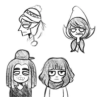 artist:john_smith beanie beanie_with_earflaps goof hat meta:general_fanart stan tagme tryn zoey // 2048x2048 // 520KB