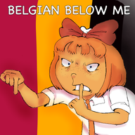 artist:animato belgian_flag binky meta:general_fanart mymy niggerwiggle pointing_down silence // 768x768 // 359KB