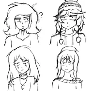 adam beanie beanie_with_earflaps black_and_white cleo hat meta:general_fanart stan unknown_artist yfke // 2244x2181 // 1.0MB