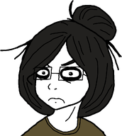 angry drawing glasses looking_at_viewer mad maya meta:general_fanart mspaint soyjak stare traced writing writingfag // 898x1002 // 54KB