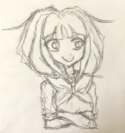 artist:yearnforblood bow meta:general_fanart mymy pencil_(medium) stary_eyes tagme // 2410x2569 // 512KB