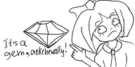 bwo english_text exclamation_mark freckles gem gemtag hand meme mymy oekaki text tie unknown_artist white_void // 500x250 // 25KB
