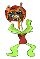 abomination agugu_cat big_cheeks binky brimstone cat cat_ears distorted drawing flower hanging mymy mymy_cat slopjak tongue transparent_background variant:agugu variant:peeb // 1000x1480 // 710KB