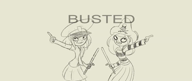 animation artist:lildrawingboy baton black_and_white busted cop kiki meta:general_fanart mymy no_sound pirate_hat video // 1280x540, 2.1s // 272KB