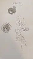 artist:ongezelligballs dutch_text hair_over_eye hoodie maya meta:general_fanart pencil_(medium) side_view text wifebeater // 1152x2048 // 163KB